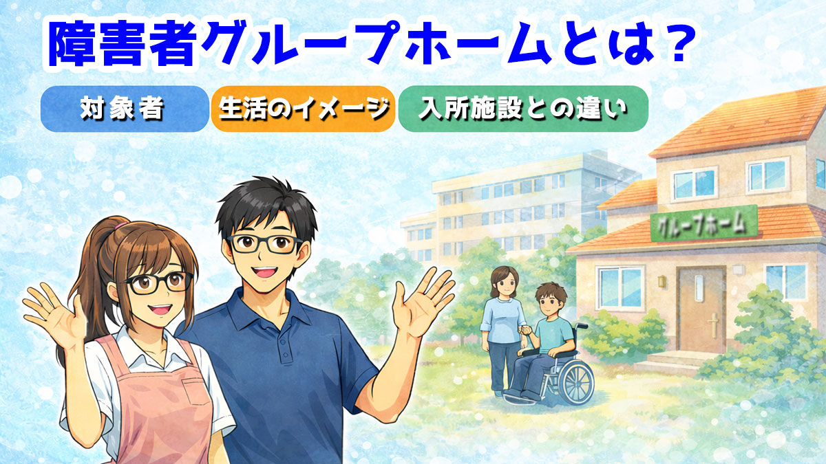 障害者グループホームとは？対象者・生活のイメージ・入所施設との違いを解説