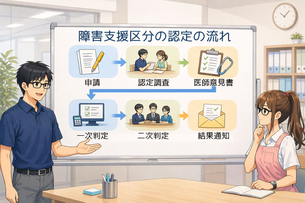 障害支援区分の認定の流れ