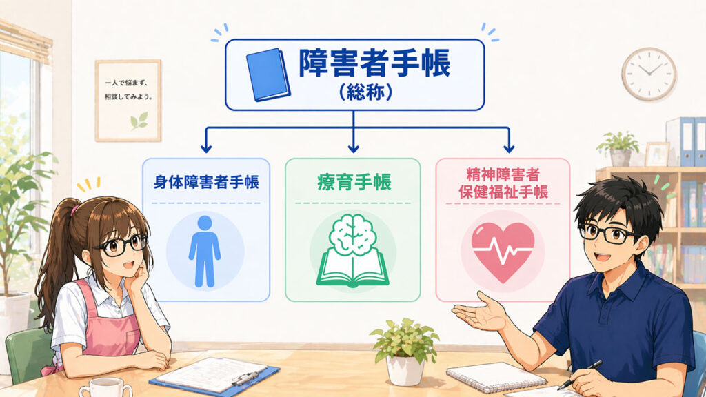 障害者手帳の種類｜3つの違いを一気に整理