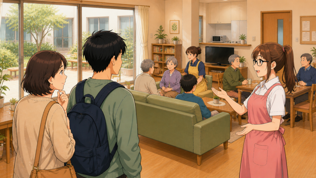 見学当日に確認したい重要ポイントのイメージイラスト