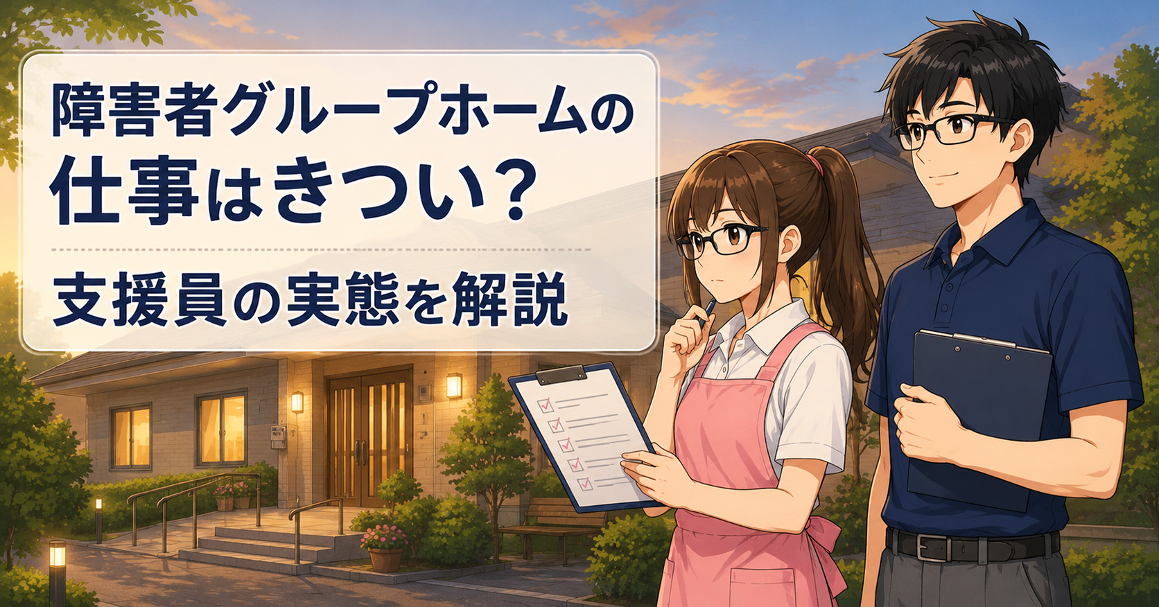 障害者グループホームの仕事はきつい？支援員の実態を解説のアイキャッチ